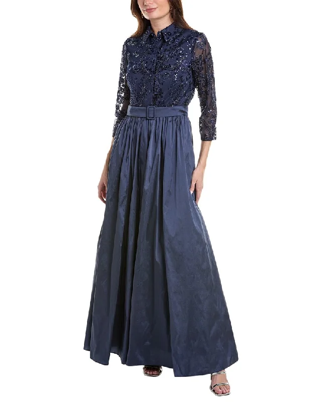 Vacation-readyAidan Mattox Embellished Shirt Ballgown