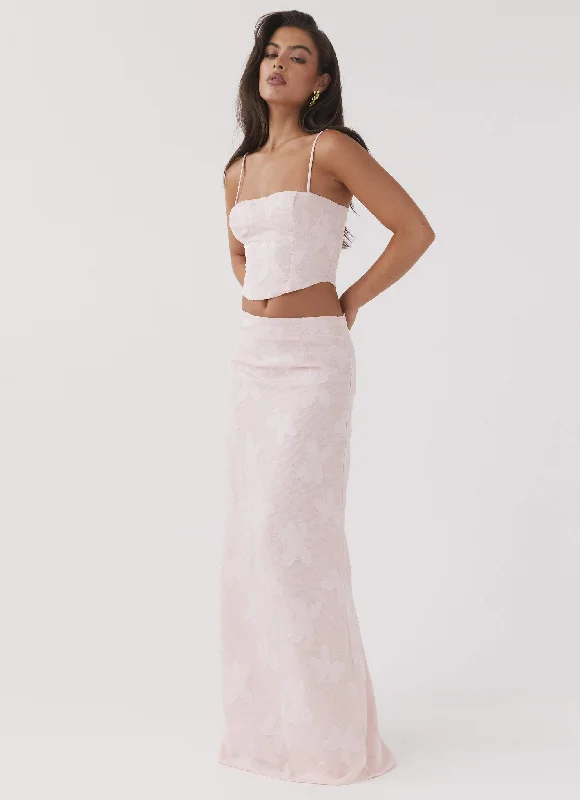 Urban-coolBest Love Maxi Skirt - Pink Petal