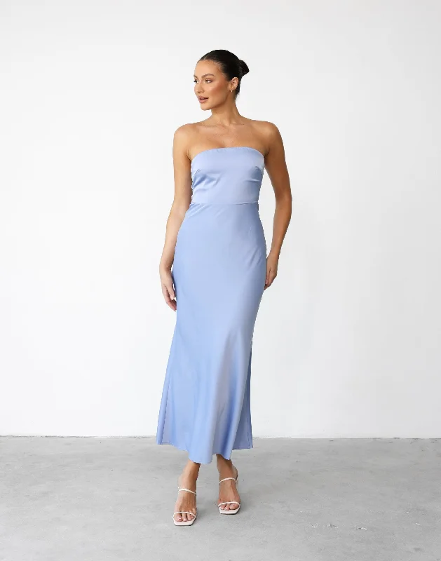 Edgy-streetwearCate Maxi Dress (Blue)