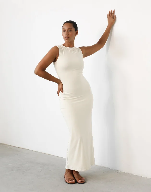 Powerfully feminineFable Maxi Dress (Oat)