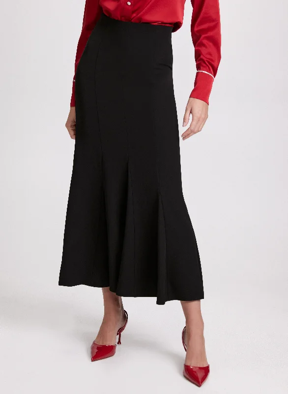 Biker-glamFlared Maxi Skirt