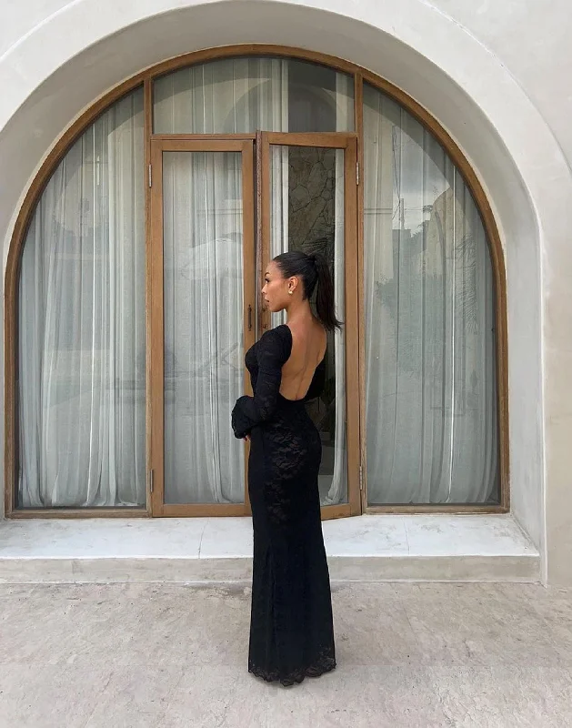 Warm-weather charmFlorence Maxi Dress (Black)
