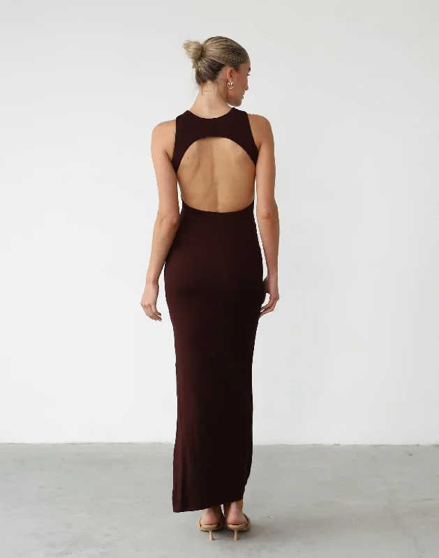 ElegantForget It Maxi Dress (Cocoa)