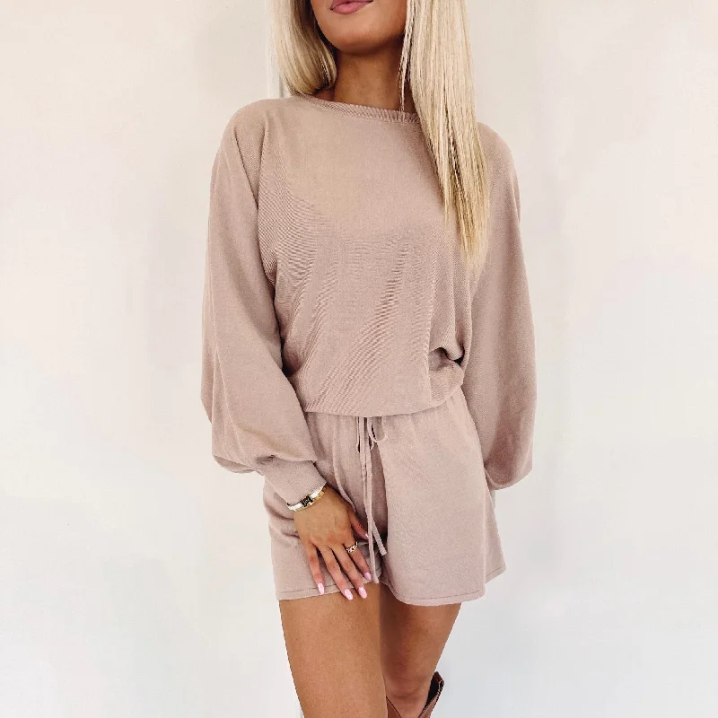 Feminine & refinedIsabel Sweater Romper