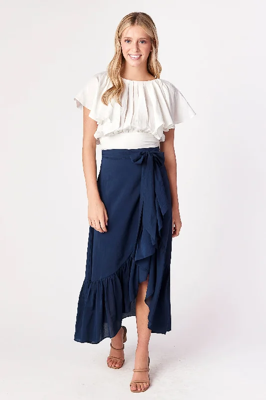 Crisp-cleanJosie Maxi Skirt Indigo