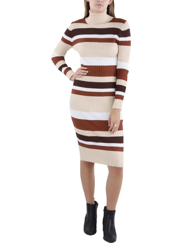 Parisian classicJuniors Womens Striped Knee Sweaterdress