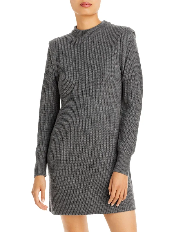 Urban-chicLombard Womens Mockneck Knit Sweaterdress