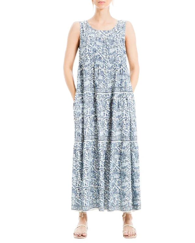 Simple-silhouettesMax Studio Sleeveless Maxi Dress