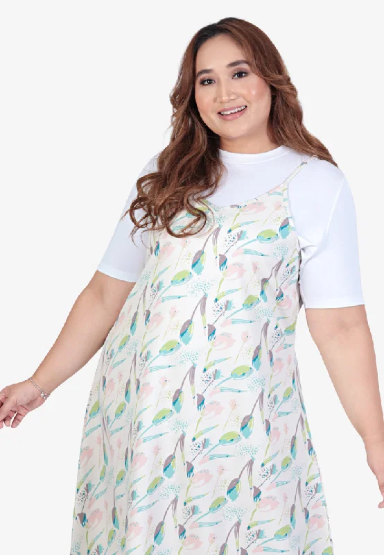 Flowy & free-spiritedDaphne CNY Tulip Collection Long Dress - Beige