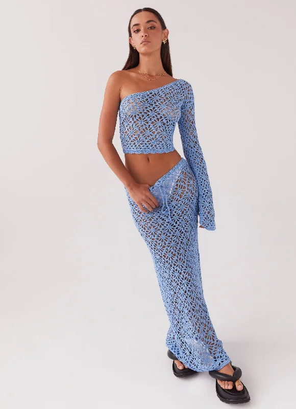 Function-meets-styleMerliah Crochet Maxi Skirt - Blue