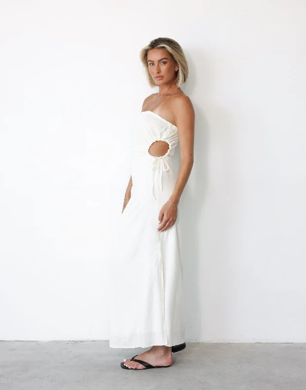 Minimalist-streetMikaela Maxi Dress (White)