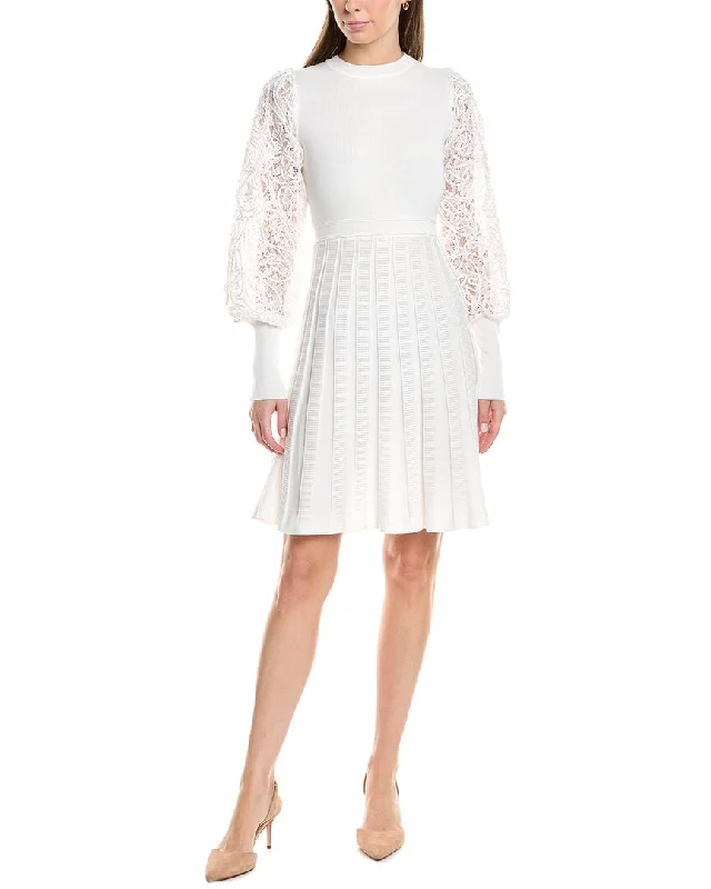 Old-schoolNanette Nanette Lepore Lace Sleeve Sweaterdress