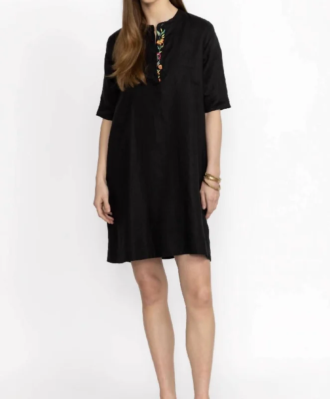 Boho-luxePolo Dress In Black