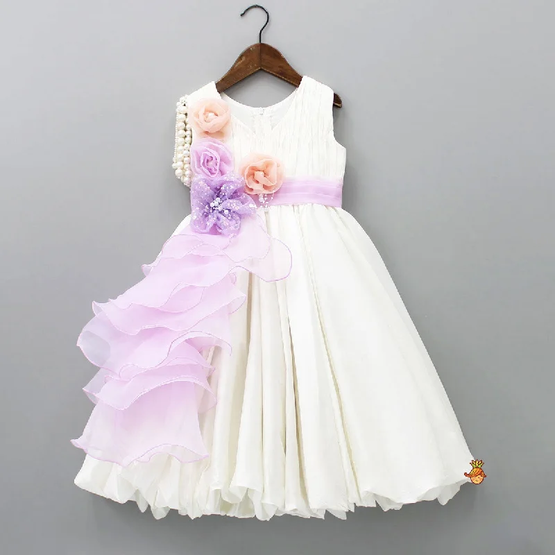Urban-techPre Order: Flower Enhanced Flared Gown