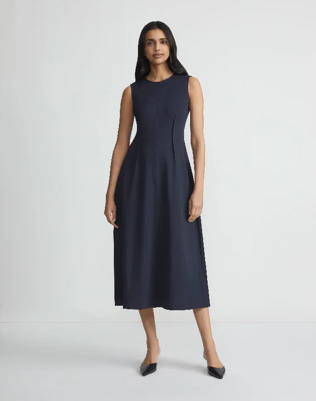 Street-vintagePunto Milano Flared Midi Dress