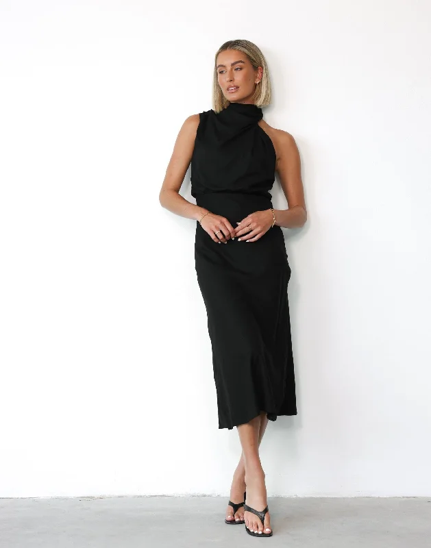 Understated-luxurySeraphina Maxi Dress (Black)