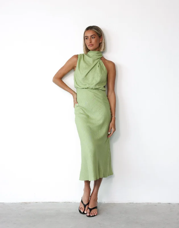 Chic-tailoredSeraphina Maxi Dress (Green)