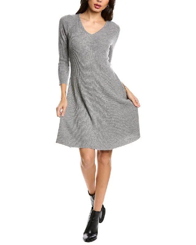Polishedsofiacashmere A-Line Cashmere Sweaterdress