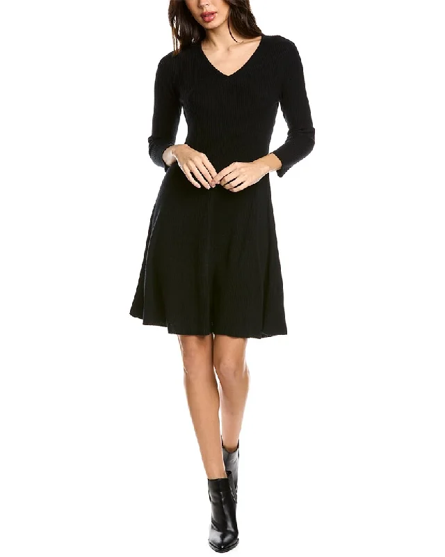 Sophisticatedsofiacashmere A-Line Cashmere Sweaterdress