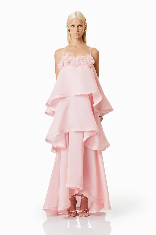 Effortlessly-coolOMR x ELLIATT: Swallowtail Day To Night Maxi Dress In Pink - Pre Order