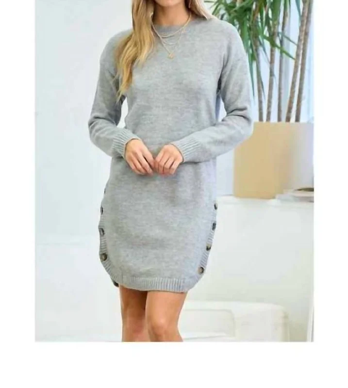 Simple-silhouettesSweater Dress in Grey