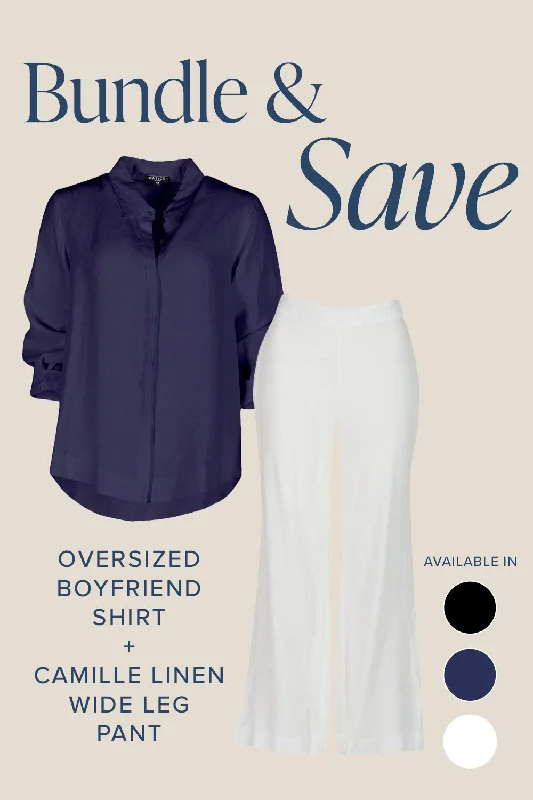 Sun-kissed glamourThe Camille & Boyfriend Shirt Bundle