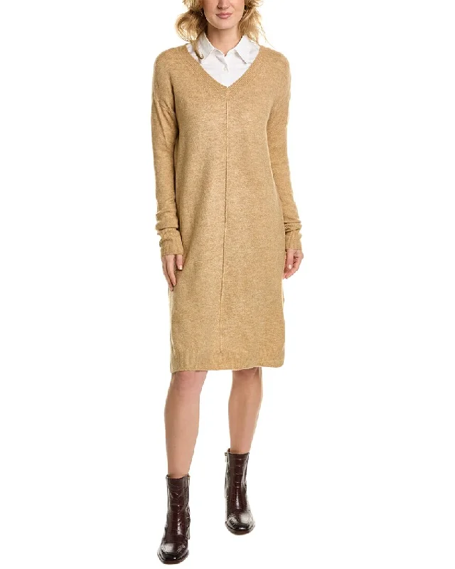 Moto-inspiredVince Camuto Side Slits Sweaterdress