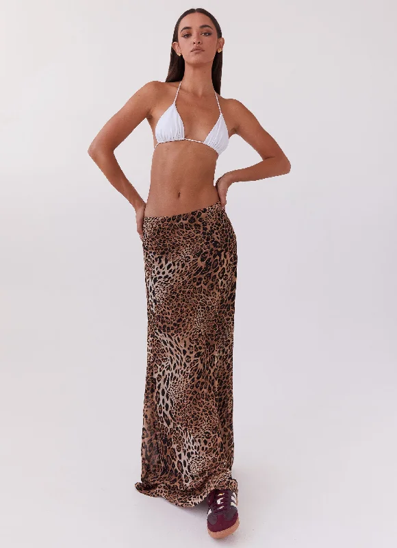 Subtle-glamourVioletta Maxi Skirt - Leopard