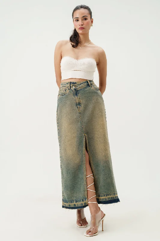 Fairycore aestheticDune Dust Maxi Skirt