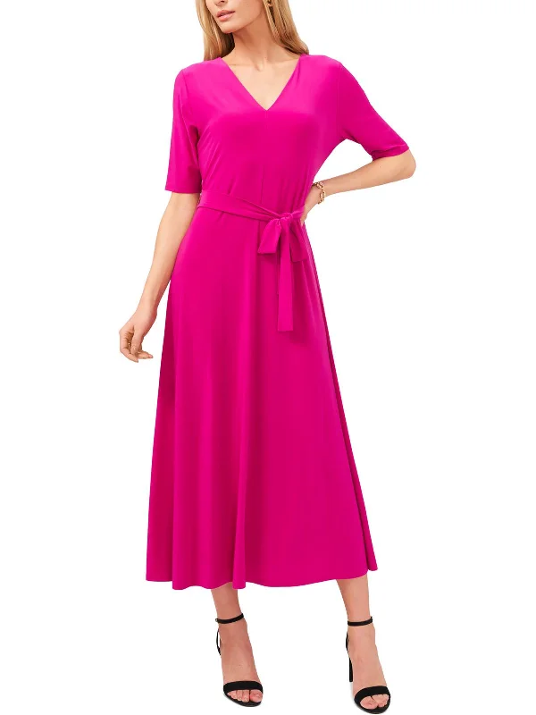VictorianWomens V-Neck Midi Maxi Dress
