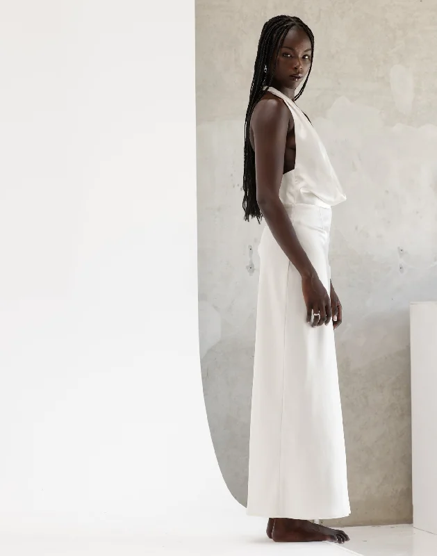 Show-stoppingZoya Maxi Dress (Pearl)
