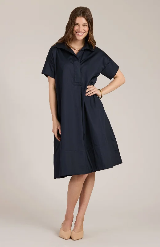 Ultra-modernAddie Midi Shirtdress - Navy