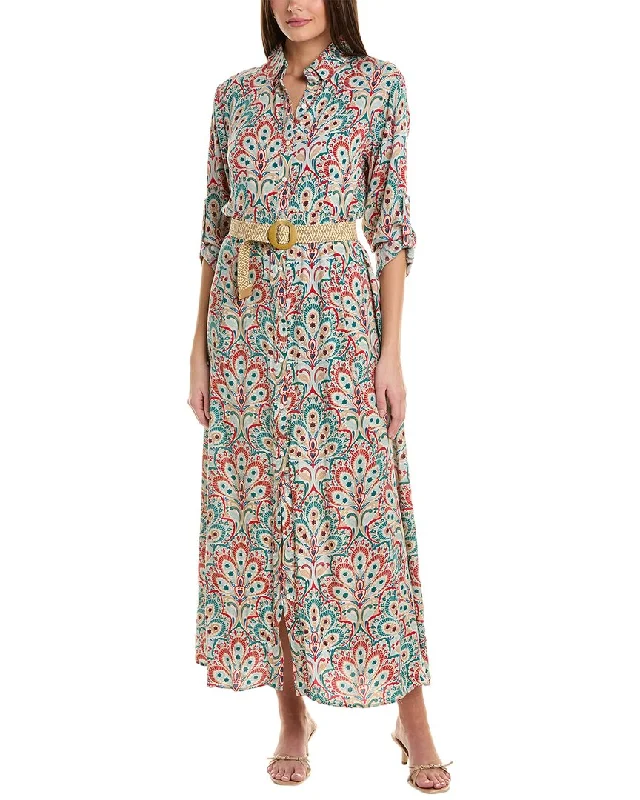 DramaticANNA KAY Feathers Shirtdress