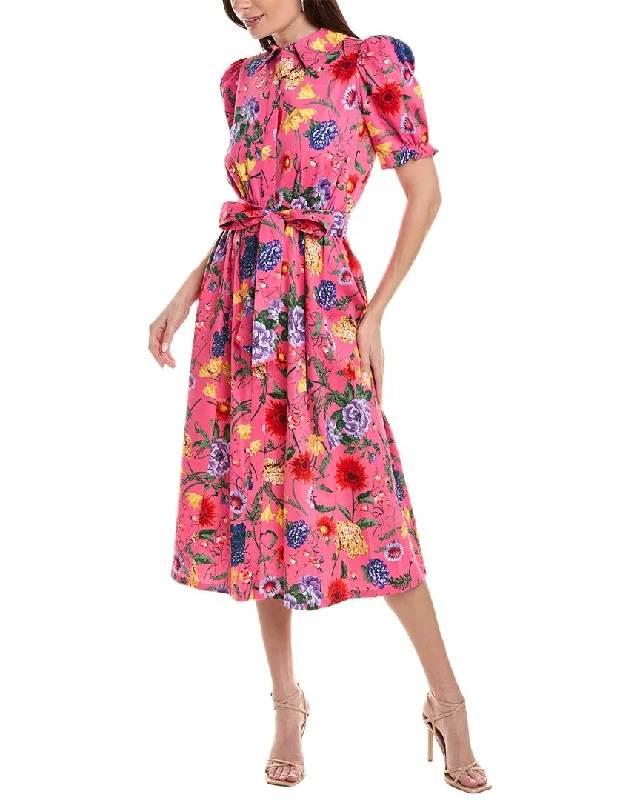 ExtravagantAnne Klein Puff Sleeve Shirtdress