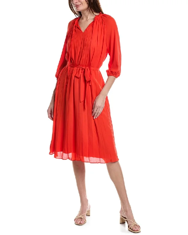 Sleek & structuredNanette Nanette Lepore Crepe Chiffon Shirtdress