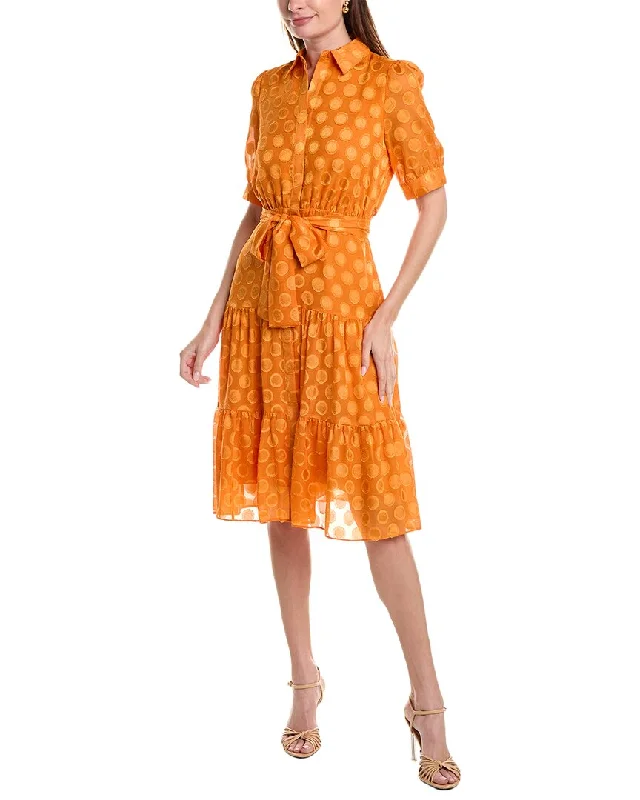 Power-dressingNicole Miller Circle Fil Coupe Shirtdress