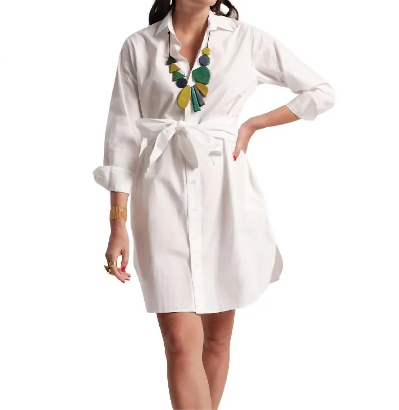 FashionablePerfect Shirtdress In White