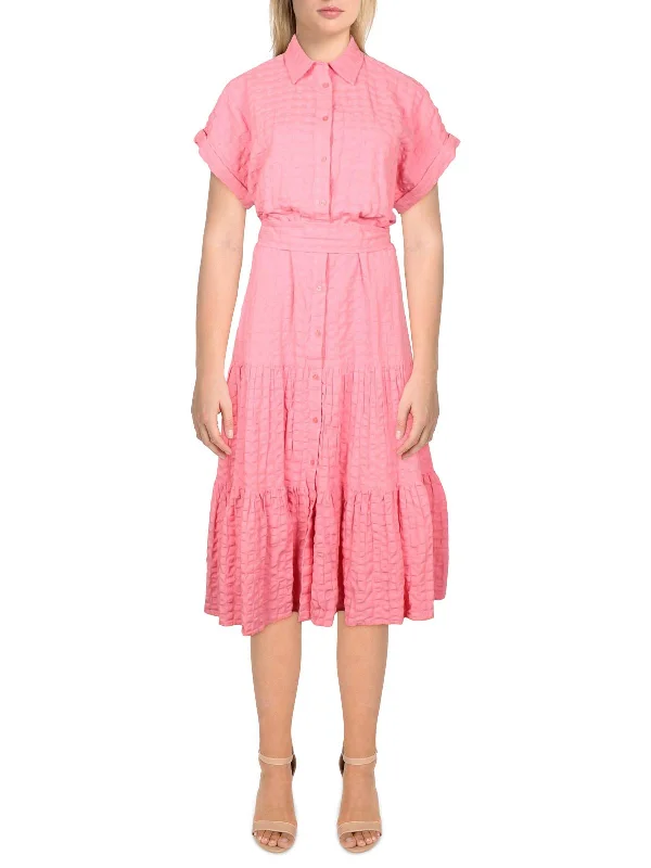 Sneakers-approvedWomens Collar Long Shirtdress