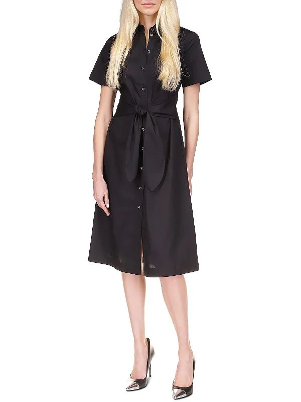 Hepburn-esqueWomens Cotton Shirtdress