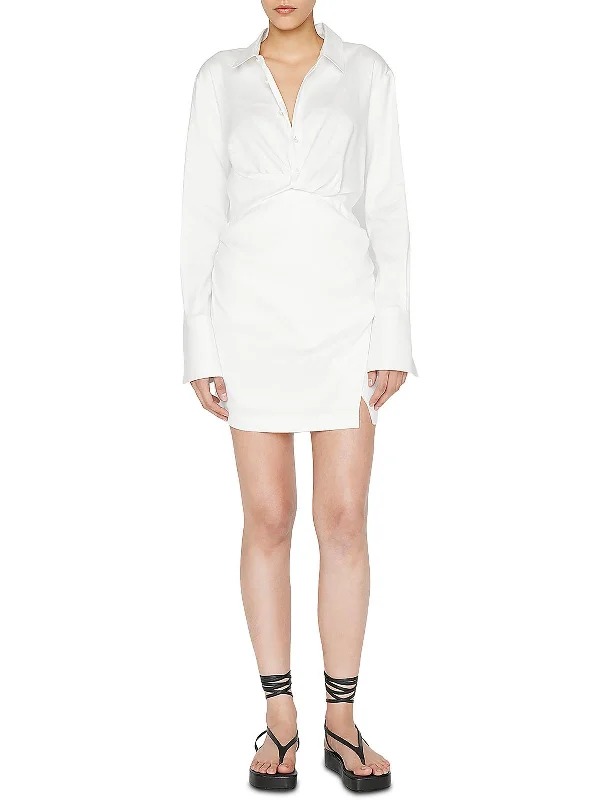 LuxuriousWomens Linen Shirtdress