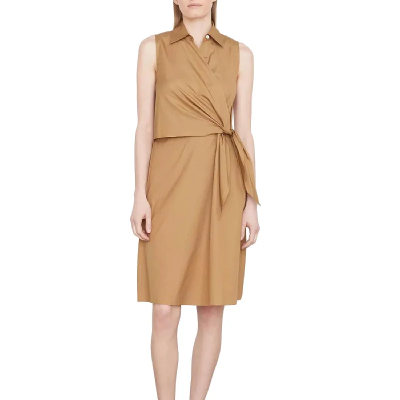ModernWomen's Wrap Shirt Dress
