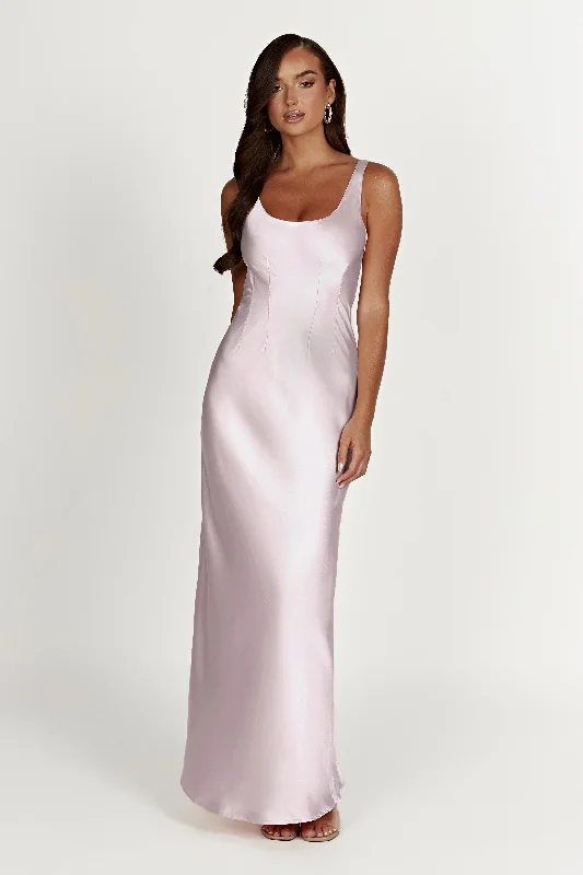 Tastefully tailoredArora Corset Maxi Dress - Crystal Rose