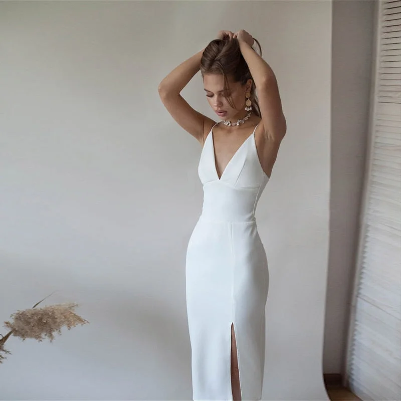 white dress