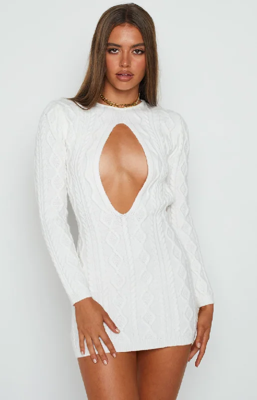 Bold-cutQuarter Century White Dress