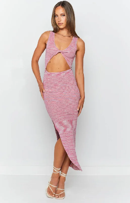 Runway-readyRavenna Cut Out Maxi Dress Pink