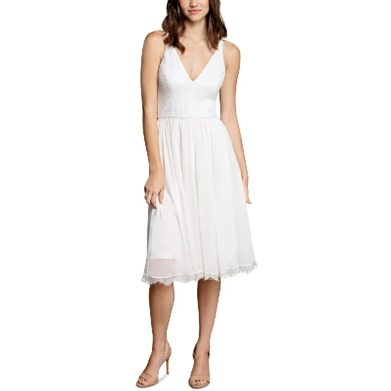 Floating beautyDress The Population Womens Alicia Sequined Fit & Flare Cocktail and Party Dress