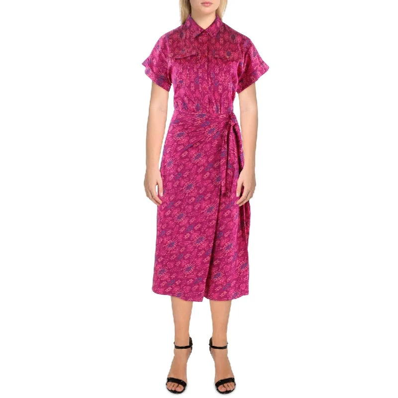Urban-chicLauren Ralph Lauren Womens Collar Side Tie Shirtdress