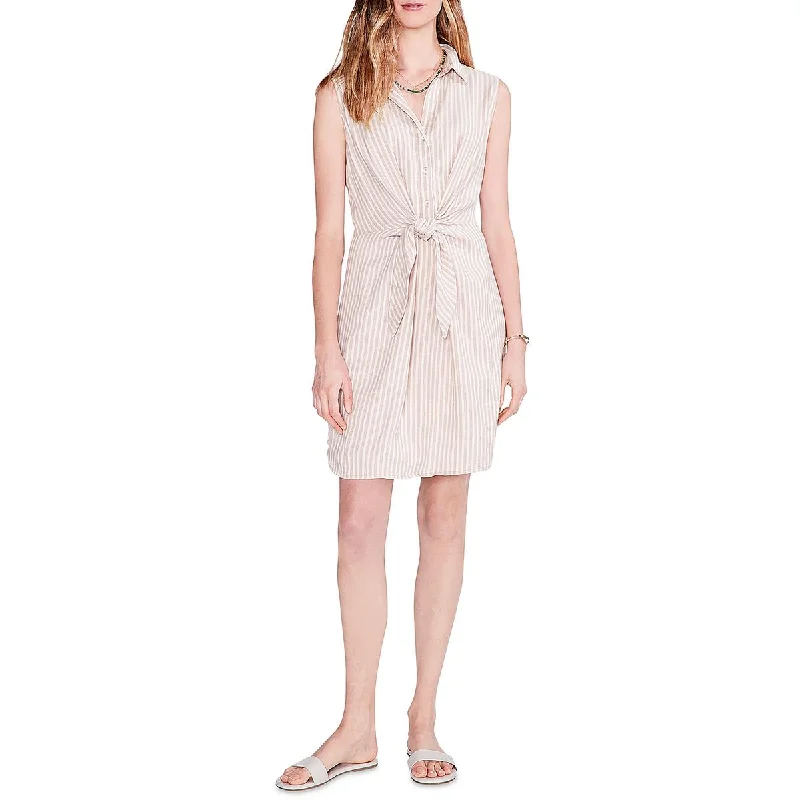 Vintage-inspiredNic + Zoe Womens Linen Short Shirtdress