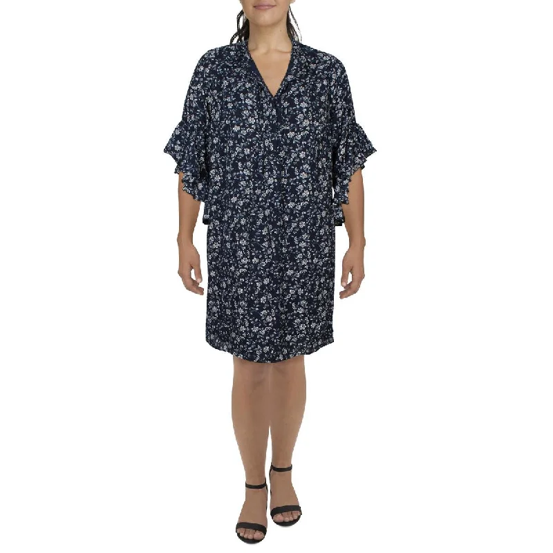 Urban-coolVince Camuto Womens Plus Knee Length Floral Print Shift Dress