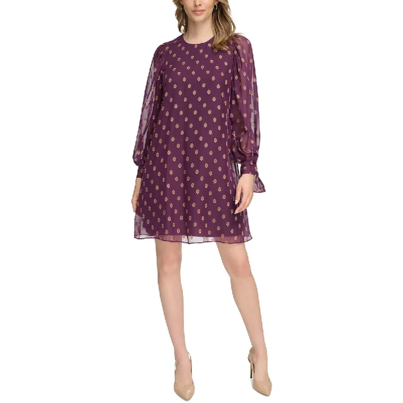 Rocker-inspiredCalvin Klein Womens Printed  Shift Dress